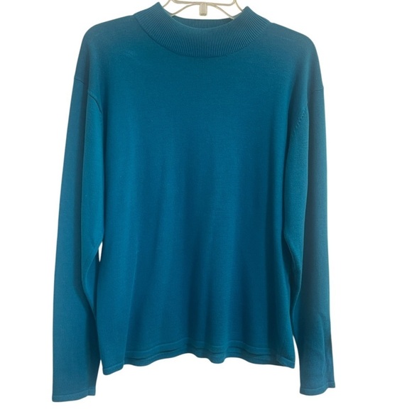 Casual Corner Vintage Sweater - Knit - Color Teal - Size Women’s Medium - Picture 1 of 7